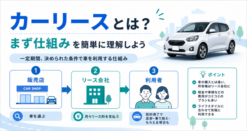 カーリースとは?まず仕組みを簡単に理解しよう